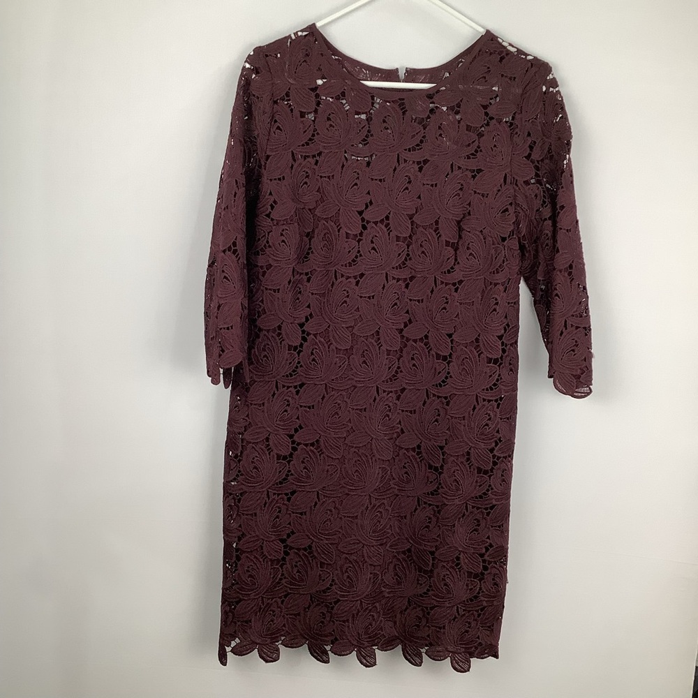 LOFT Women's Lace Shift Dress‎ womens size 6